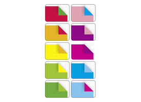 Vouwblaadjes Folia 80gr 15x15cm 50 vel 2-zijdig 10 duo kleuren