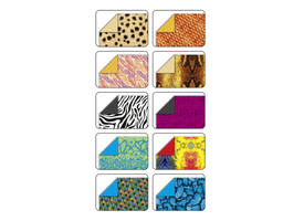 Vouwblaadjes Folia 80gr 15x15cm 50 vel 2-zijdig 10 wildlife designs