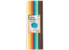 Crêpepapier Folia 50x200cm 10 rollen basiskleuren