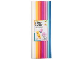 Crêpepapier Folia 50x200cm 10 rollen mixkleuren