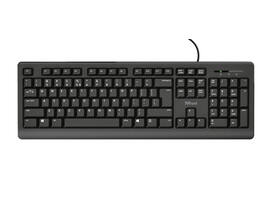 Toetsenbord Trust Primo QWERTY zwart