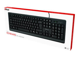 Toetsenbord Trust Primo QWERTY zwart