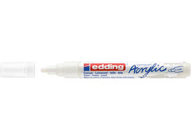 Acrylmarker edding e-5100 medium verkeerswit