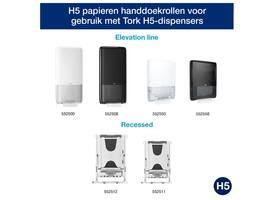 Handdoek Tork H5 PeakServe Universal 1-laags 201x225mm 12x410 vel wit 100585