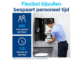 Handdoekdispenser Tork H5 Elevation PeakServe zwart 552508