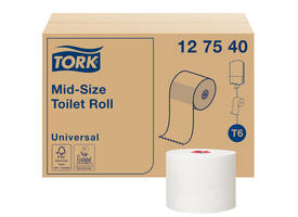 Toiletpapier Tork T6 Universal systeemrol 1-laags 135m wit 127540