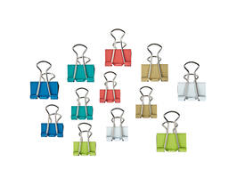 Papierklem MAUL 215 foldback 7mm + 9mm assorti 24 stuks