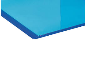 Boekensteun MAUL 10x10x13cm acryl set 2 neon blauw transparant