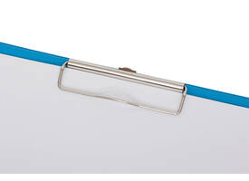 Klembordmap MAUL A4 staand met penlus PVC neon lichtblauw