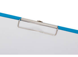 Klembordmap MAUL A4 staand met penlus PVC neon lichtblauw