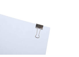 Papierklem MAUL 215 foldback 19mm capaciteit 7mm zilver 12 stuks