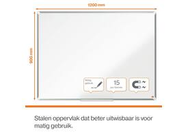 Whiteboard Nobo Premium Plus 90x120cm staal