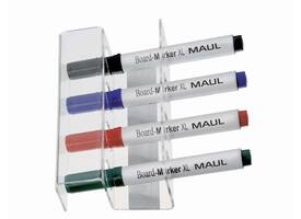 Whiteboard stifthouder MAUL universeel acryl magnetisch voor 4 stiften