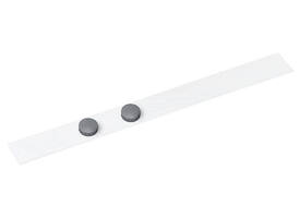 Wandlijst MAUL Standard zelfklevend 50cm incl 2 magneten wit
