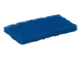 Schuurspons Vikan medium 125x245x23mm blauw nylon