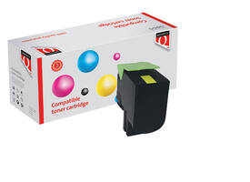 Tonercartridge Quantore alternatief tbv Lexmark 71B0H40 geel
