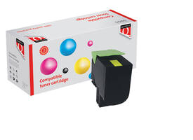 Tonercartridge Quantore alternatief tbv Lexmark 80C2XY0 geel