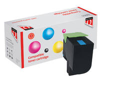 Tonercartridge Quantore alternatief tbv Lexmark 80C2SC0 blauw