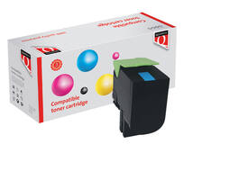 Tonercartridge Quantore alternatief tbv Lexmark 80C2XC0 blauw