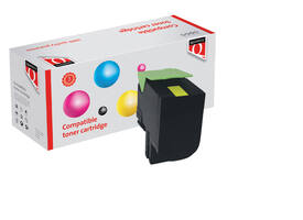 Tonercartridge Quantore alternatief tbv Lexmark 80C2HY0 geel
