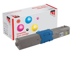 Toner Quantore alternatief tbv Oki 46471101 geel