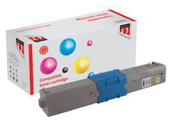 Toner Quantore alternatief tbv Oki 46490605 geel
