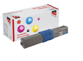 Toner Quantore alternatief tbv Oki 46471103 blauw