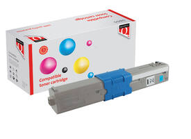 Toner Quantore alternatief tbv Oki 44973511 blauw