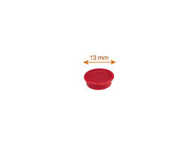Magneet Nobo 13mm rood 10 stuks