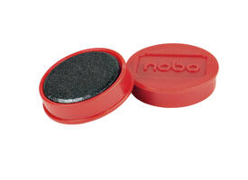 Magneet Nobo 32mm rood 10 stuks