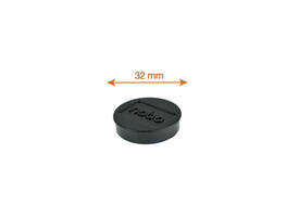 Magneet Nobo 32mm zwart 10 stuks