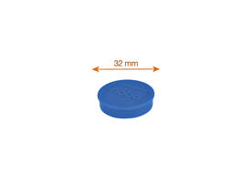 Magneet Nobo 32mm blauw 10 stuks