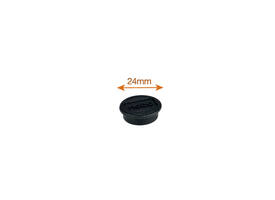 Magneet Nobo 24mm zwart 10 stuks