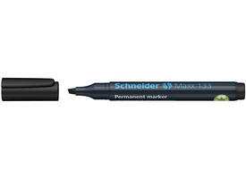Permanent marker Schneider Maxx 133 schuin 1-4mm zwart