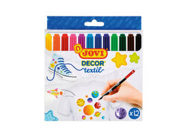 Textielstift Jovi assorti set à 12 stuks