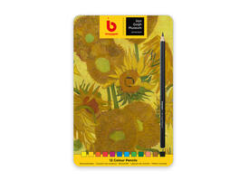Kleurpotloden Bruynzeel Van Gogh Museum assorti blik à 12 stuks