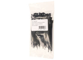 Kabelbinders IEZZY nylon 2.5x100mm D 20.5mm zwart 100 stuks