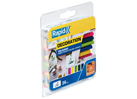 Lijmpatroon Rapid 7mm 5 kleuren assorti 36 stuks