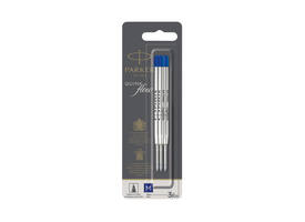 Balpenvulling Parker Quinkflow medium blauw blister à 3 stuks