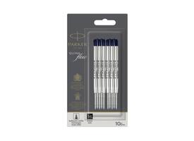 Balpenvulling Parker Quinkflow medium zwart blister à 10 stuks