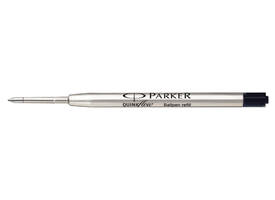 Balpenvulling Parker Quinkflow medium zwart blister à 10 stuks