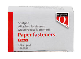 Splitpen Quantore 19mm 100 stuks goud