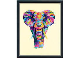 Schilderen op nummer Ravensburger Bonte olifant