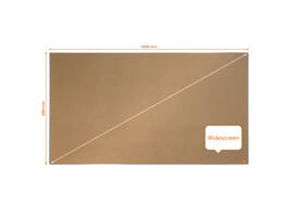 Prikbord Nobo Impression Pro widescreen 69x122cm kurk