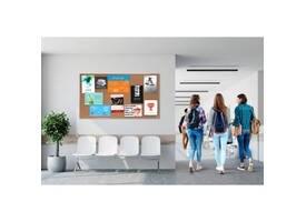 Prikbord Nobo Impression Pro widescreen 69x122cm kurk