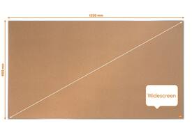 Prikbord Nobo Impression Pro widescreen 69x122cm kurk