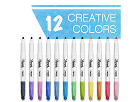 Markeerstift Sharpie S-note assorti blister à 12 stuks