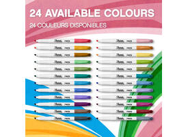Markeerstift Sharpie S-note assorti blister à 12 stuks