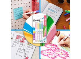 Markeerstift Sharpie S-note assorti blister à 12 stuks