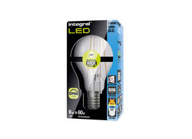 Ledlamp Integral E27 2700K warm wit 6.3W 806lumen
